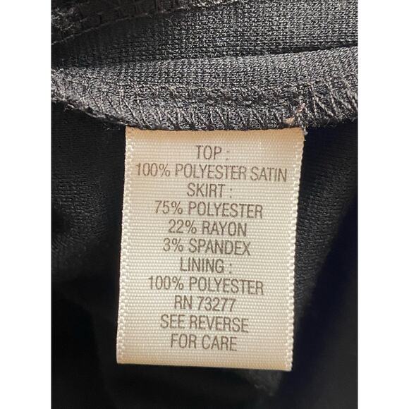 Dana Buchman Maroon and Black Sleeveless Round Neck Sheath Dress Size 14 - Picture 7 of 7